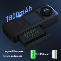 Cámara Deportiva 4K60 de Alta Definición con Pantalla de 2.0'', Gran Angular de 150°, Resistente al Agua hasta 30 Metros, Grabadora Portátil, Antivibración, MicroSD