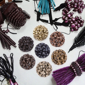 TEEJAY Prix de gros Perles en silicone et cuivre 1000 pièces Micro-liens Anneaux colorés Fixation forte pour I-Tip/Nano/Micro Ring/Weft - Product Image 3