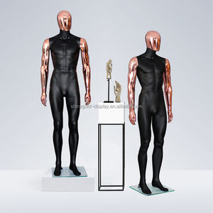 Fashion Window Boutique Luxury Shinny Gold Silver Mannequin Muscle Man Full Body Suit Display Chrome Male Manequins - Product Image 5