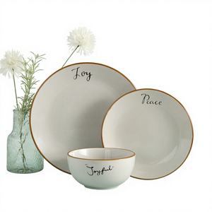 Vajilla de Gres Portátil con Acabado Mate y Color Esmaltado, Estilo Contemporáneo y Chic para Decoración Moderna del Hogar, Apta para Lavavajillas - Product Image 1