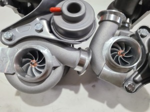 1 paire de turbocompresseurs Turbo Upgrade TD04L-17T compatible avec BMW N54 335i 335xi 335is 3.0L 2007-2013 49131-07000 49131-07001 - Product Image 5