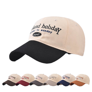 Casquette de baseball personnalisée pour adultes, 100 % coton, avec logo brodé à la main, motif à pois et boucle en cuivre doré, idéale pour la promotion d'entreprise et le sport. - Product Image 1