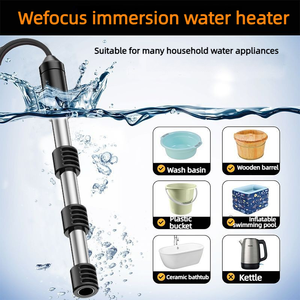 Tige chauffante pour piscines avec prise US/EU/AU, régulation de la durée de chauffe, convient aux baignoires et seaux. - Product Image 4