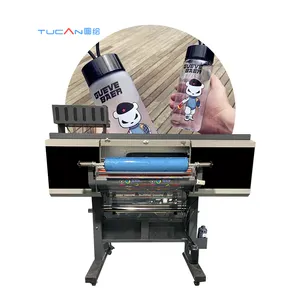 Tucan High Speed 2-4 Eps Druckkopf UV Dtf Drucker All In One 60cm Rolle UV Dtf Aufkleber Drucker Mit Laminator