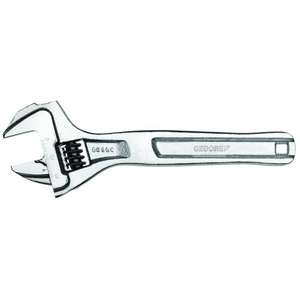 GEDORE - 2668831 Single <b>open</b> <b>ended</b> chrome-plated adjustable <b>spanner</b> - EAN 4010886933602 WRENCHES ADJUSTABLE WRENCHES - Product Image 1