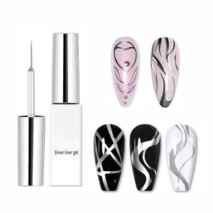 Diskon besar Gel lukisan seni kuku pigmen penuh warna Hema TPO gratis tidak beracun garis menggambar Gel pelapis UV - Product Image 5