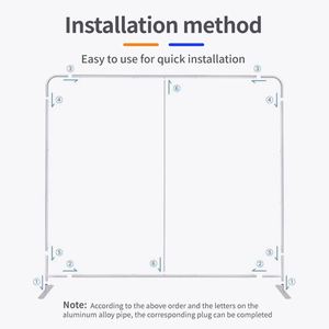 Fabricante Mayorista de Paneles de Fondo Portátiles Personalizados de 10 pies y 20 pies, de Tela de Poliéster para Exteriores, para Eventos, Ferias Comerciales y Exhibiciones - Product Image 4