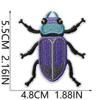 Patchs brodés en gros d'insectes variés à thermocoller (scarabée, papillon, coccinelle, insecte) pour vêtements, chapeaux, sacs et décoration DIY