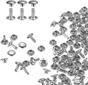 Rivets en laiton antique de 4 mm, 4,5 mm, 5 mm de diamètre intérieur, œillets métalliques de fixation pour classeurs, sacs, chaussures, ceintures, vêtements - Product Image 1