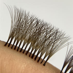 Forniture per ciglia coreane vassoi per ciglia Private Label marrone scuro marrone chiaro <span class=keywords><strong>Volume</strong></span> ciglia 0.03 0.05 0.07mm - Product Image 3