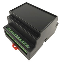 Boîtier de jonction Vange pour rail DIN 88*72*59mm en plastique ABS, boîtier de sortie avec bornier 12 broches