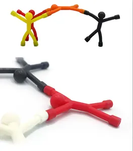 10PCS Neuheit Magnets pielzeug Flexibler Gummi kühlschrank Mini Man Magnete für Kinder und Erwachsene Office Fun Dekorative Dekoration