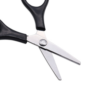 Office Scissors Stainless Steel Black Straight Head Home Use Trim Thread Ends Bulk Size - Product Image 3
