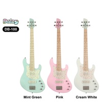 Gitar Bass Elektrik Daisy DB--100 4/5/6-String, Body Poplar, Neck Maple, Sirkuit Aktif, Panjang Skala 762mm, 22 Fret, Ready Stock