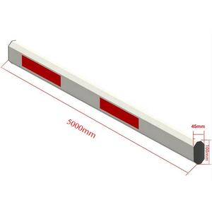 80*45mm 100*45mm uzunluk 5.0m kol yedek parça park bariyer alüminyum alaşım kol bariyer kapısı - Product Image 1