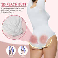 Chemise de base une pièce pour femme à manches longues et corsage ajusté - Vêtement sculptant une pièce sans couture pour le remodelage corporel