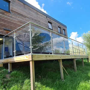 Reilbu nuovo Design <span class=keywords><strong>esterno</strong></span> balconata ringhiera corrimano con morsetto di vetro per <span class=keywords><strong>balcone</strong></span> <span class=keywords><strong>esterno</strong></span> - Product Image 2