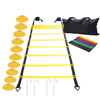 Kit d'entraînement de football et de sport : Bandes, disques, parachute de résistance, échelle d'agilité – Équipement de football pour l'entraînement de vitesse – Meilleures ventes