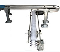 Ligne de convoyage flexible automatique pour bouteilles d'eau minérale et d'eau gazeuse