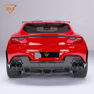 Nouveau pour <span class=keywords><strong>Purosangue</strong></span> <span class=keywords><strong>SUV</strong></span> : Lame avant/Diffuseur arrière/Ailes latérales/Pare-chocs en fibre de carbone sèche style OEM, ajustement parfait à 100 %, <span class=keywords><strong>2022</strong></span>- - Product Image 5