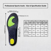 Semelles intérieures professionnelles Zinsole pour chaussures de basketball – Retour d'énergie, soutien de la voûte plantaire, antidérapantes, pour hommes et femmes