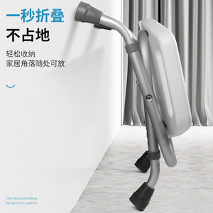 Lefka Foldable Shower Stool 44x30x36cm Aluminum Alloy Non-Slip <b>Bath</b> <b>Seat</b> For Elderly - Product Image 4