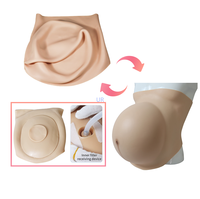 Gonflable 6 Mois À 9 Mois Énorme Femme Enceinte Ventre Gonflable Silicone Corps Portant Grand Grossesse Ventre Props