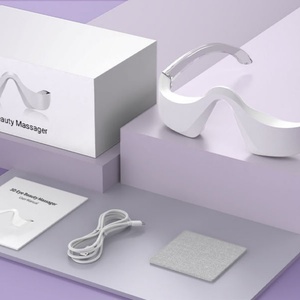 Masseur oculaire portable 3D avec microcourant, vibration, chauffage, lumière rouge, bleue et verte pour la relaxation quotidienne des yeux et la réduction des cernes - Product Image 6