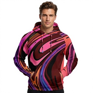 Sweat-shirt à capuche pour homme, impression par sublimation intégrale, tricoté en polyester, coupe classique, mode hiver, pull à capuche - Product Image 1