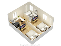 Conteneurs modulaires en acier ondulé personnalisables de haute qualité, villas préfabriquées modernes, café mobile, maison étanche