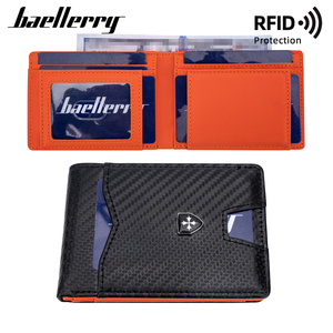 ארנק קטן של גברים וינטג סיבי פחמן דו-יפולד לבן מינימליסטי - Product Image 4