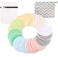 Coussinets d'allaitement ronds réutilisables en bambou coussinets d'allaitement lavables écologiques ronds imperméables coussinets de soutien-gorge de maternité personnalisés