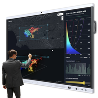 Pizarra Interactiva Portátil 4K Android/Windows OPS Boe/CSOT, Pantalla LCD Multitáctil de 40 Puntos, Educación DDP UE EE. UU.