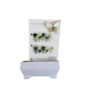 <span class=keywords><strong>Faux</strong></span> <span class=keywords><strong>ongles</strong></span> amovibles style Y2K œil de chat, entièrement ornés de strass sculptés, design unique, à presser, assortiment en vrac pour les revendeurs - Product Image 5