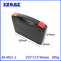 255*213*45mm mallette à outils en plastique moule à injection boîte de rangement en plastique Instrument mallette de transport rigide en plastique avec mousse personnalisée