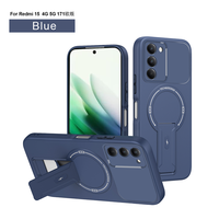 Étui de téléphone portable flexible en TPU de couleur vive Lichicase avec support portable pour Redmi A7 Pro Poco M8 Pro, coque arrière personnalisée
