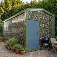 Maison conteneur de luxe au design moderne, à assembler, pour jardin, avec structure en acier durable