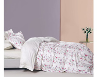 Ensemble de 7 Pièces en Coton Imprimé pour l'Été - Collection Personnalisable de Couette et Taies d'Oreiller