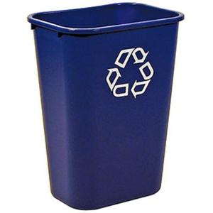 Cestino per Rifiuti Rettangolare 39 L Blu con Simbolo del Riciclo - Product Image 1