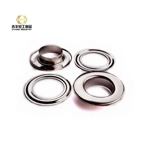 Factory direct sales 28mm*16mm flat edge metal nickel-free brass/iron eyelets for outdoor tent Canvas cloth