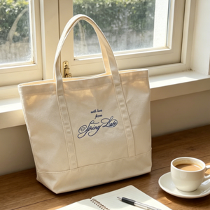 High End <b>Canvas</b> <b>Tote</b> Bag Embroidery Logo 16 Ounce Shoulder Handbag Heavy Duty <b>Canvas</b> <b>Tote</b> Bag for Wedding Use - Product Image 3