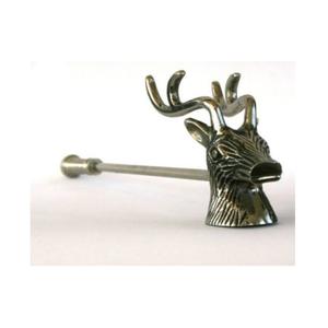 ที่ใส่เทียนรูปกวางเรนเดียร์ทำด้วยมือทำจากโลหะสไตล์โบราณงานหัตถกรรมทำด้วยมือนิกเกิลชุบทองเหลือง - Product Image 1