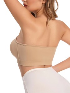 Sujetador sin tirantes LUOYI de fábrica, sin costuras, antideslizante, <span class=keywords><strong>talla</strong></span> grande, bralette de alta calidad para uso diario de chicas con busto grande. - Product Image 2