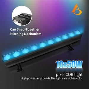 AICPOSE 10x50W Barra de Luces LED para Pared Interior DMX512 RGBW 4 en 1, Barra de Iluminación Activa para Escenario - Product Image 2