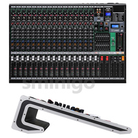 Mélangeur audio de studio sans fil 16 canaux Interface de contrôleur de son DJ Lecteur USB Prise microphone XLR Entrée/sortie 48V Alimentation RCA