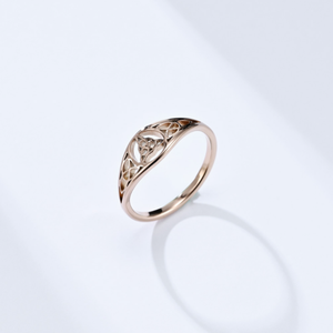 Thời trang Celtic Knot đề nghị engagement <span class=keywords><strong>Ring</strong></span> trang sức Bắc Âu Viking tam giác Knot <span class=keywords><strong>Hollow</strong></span> chống dị ứng vòng thép không gỉ - Product Image 4