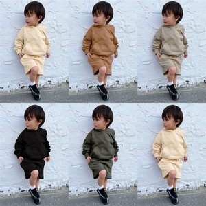 Ensembles à capuche personnalisés pour enfants (garçons et filles) – Collection automne – Tenues 2 pièces vierges avec sweat-shirt - Product Image 2