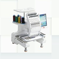 Machine à broder informatisée à tête unique pour casquettes, chapeaux, t-shirts, vêtements, broderie plate, mini-machine de bureau pour la maison et les petites entreprises, logo DST