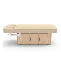 Table de massage de spa moderne en bois MCB électrique réglable confortable placage en chêne blanc salon à domicile chambre hôtel salon
