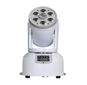 Santu nuevo <span class=keywords><strong>Gemini</strong></span> 6 luces RGBW que sacuden la cabeza patrón de tinción 2 en 1 haz de luz con cabezal móvil Luz de escenario - Product Image 1